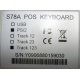 POS-клавиатура HENG YU S78A PS/2 белая (без кабеля!) - Симферополь