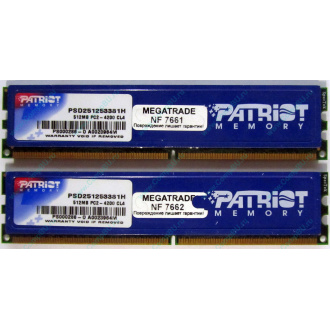 Память 1Gb (2x512Mb) DDR2 Patriot PSD251253381H pc4200 533MHz (Симферополь)