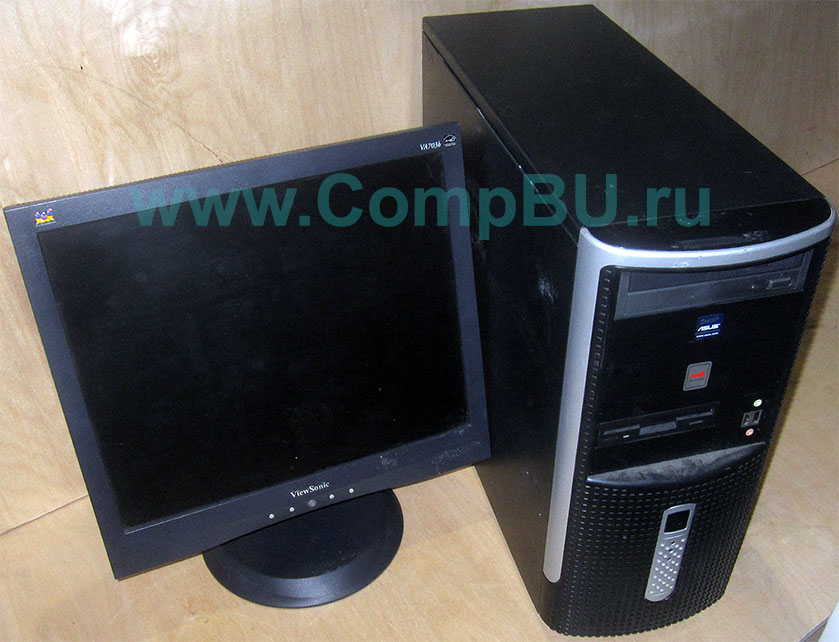 Комплект: одноядерный компьютер Intel Pentium-4 с 1Гб памяти и 17 дюймовый ЖК монитор (Симферополь)